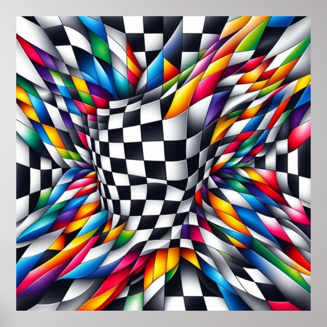 Color Vortex & Illusion Poster (Framsidan)