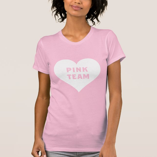 Color War Pink Team Shirt T Shirt (Framsida)