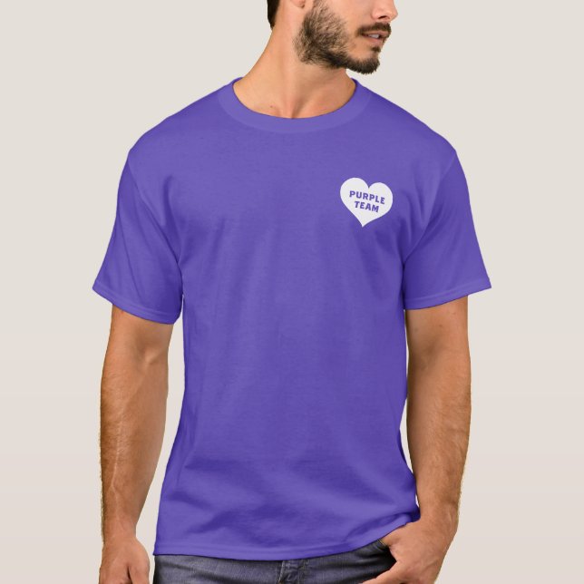 Color War Purple Team Shirt T (Framsida)