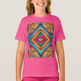 Color Wave Fusion – Modern Abstract Swirl Art T Shirt