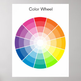 Color Wheel - light Poster