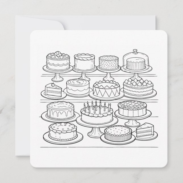 Color Your Own Happy Birthday Card (Framsida)