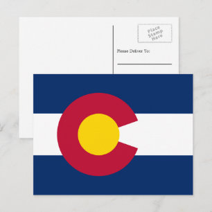 Coloradan-Flagga, Colorado-Flagga Vykort