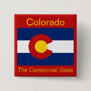 Coloradan Flagga-knapp Knapp