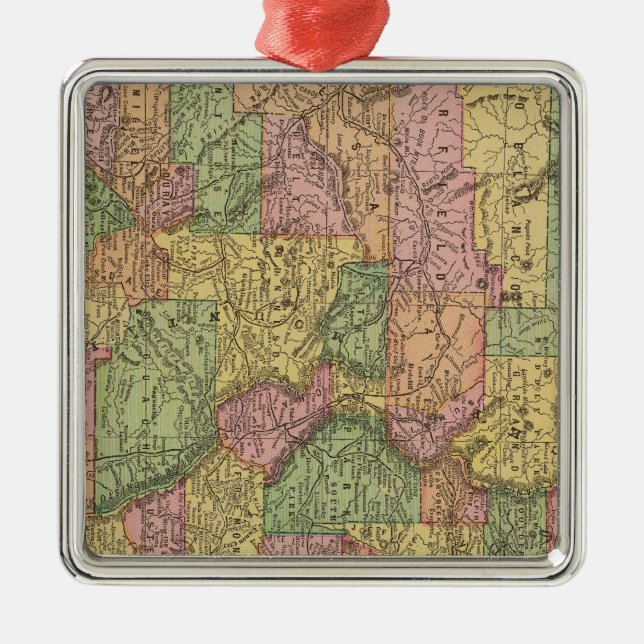 Colorado 10 julgransprydnad metall (Framsidan)