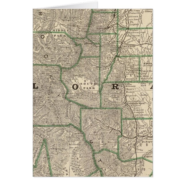 Colorado 12 hälsningskort (Framsidan)