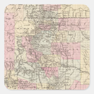 Colorado 14 fyrkantigt klistermärke