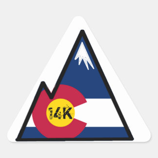 Colorado 14 k toppsäcksäcksäckare triangelformat klistermärke