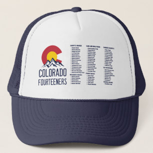 Colorado 14ers Fourteeners Mountain Souvenirs Keps