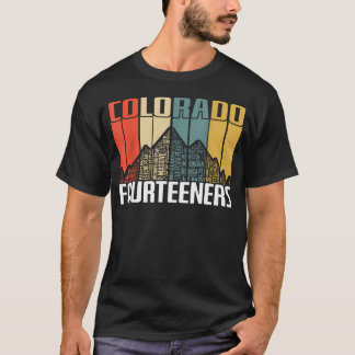 Colorado 14Ers vandring Fourners Retro T Shirt