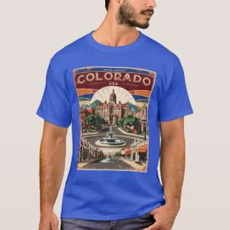Colorado 1950s USA Vintage Retro Tourism T Shirt