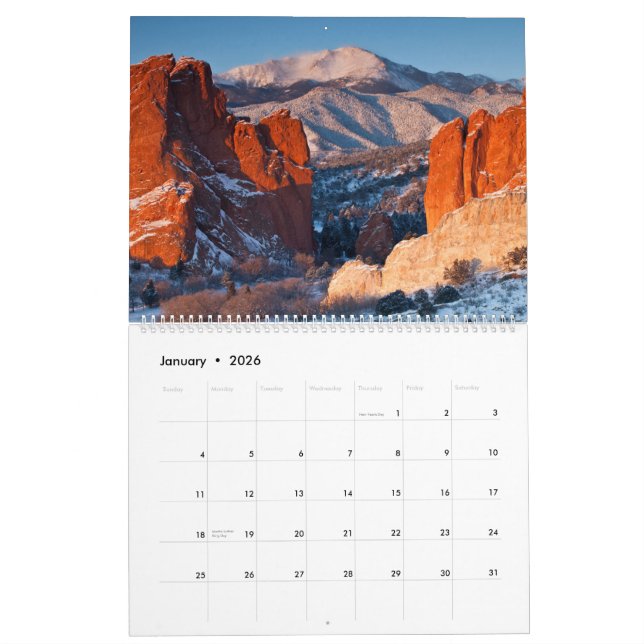 Colorado 2015 sceniska kalender (Jan 2026)