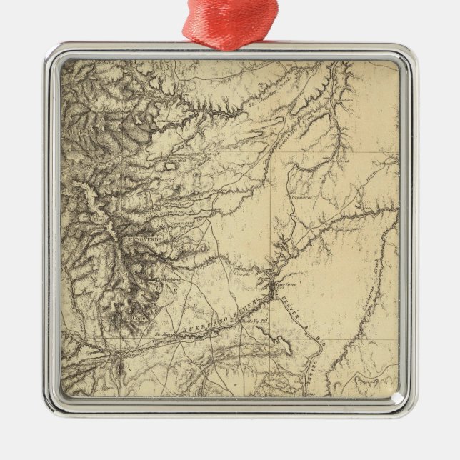 Colorado 4 julgransprydnad metall (Framsidan)