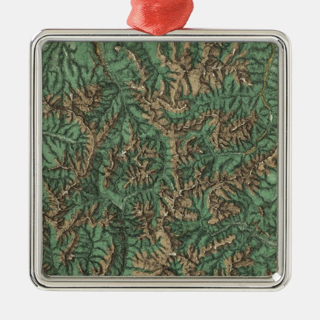 Colorado 5 julgransprydnad metall (Framsidan)