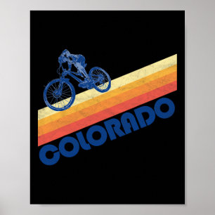 Colorado 70-tal Retro Style Mountainbike Vintage Poster