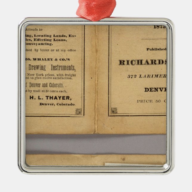 Colorado 8 julgransprydnad metall (Framsidan)