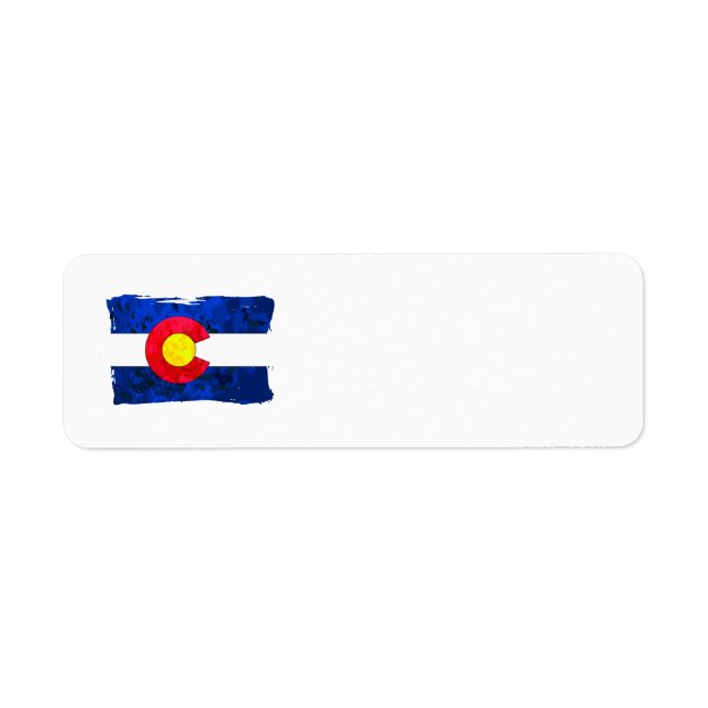 COLORADO-Adressetiketter Returadress Etikett (Framsidan)