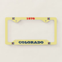 Colorado Anpassningsbar License Plate