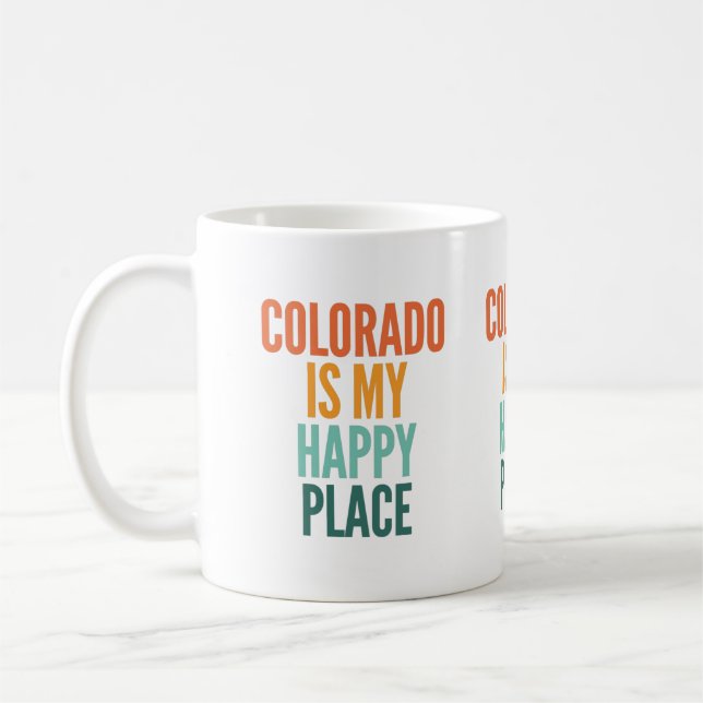 Colorado är min Lycklig Ställe Kaffemugg (Vänster)