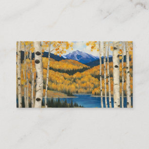 Colorado Aspen Mountains Visitkort
