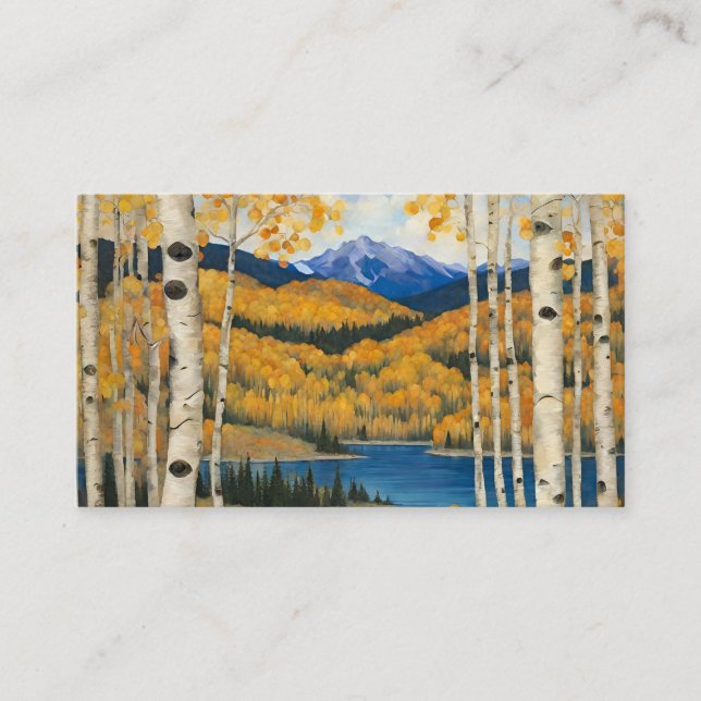 Colorado Aspen Mountains Visitkort (Framsida)