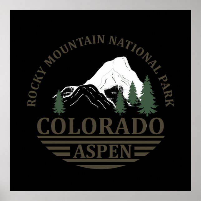 Colorado Aspen skidort Poster (Framsidan)