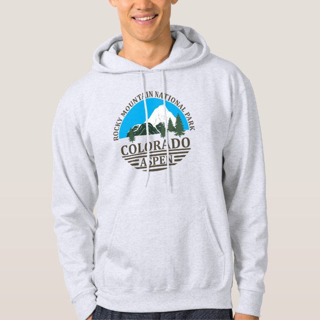 Colorado Aspen skidorten blå himmel Hoodie (Framsida)