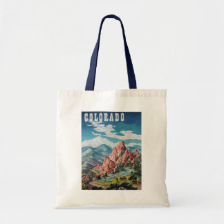 Colorado berg Vintage Bild Tygkasse