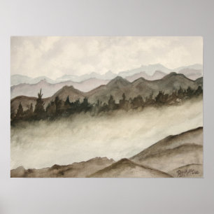 Colorado bergsbilder av landskapskonst poster