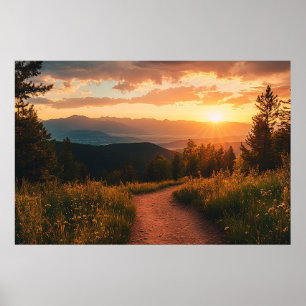 Colorado Bergväggkonst för vardagsrummet Poster