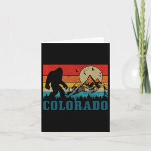 Colorado Bigfoot Vintage Rocky mountains Hiking Ca Kort