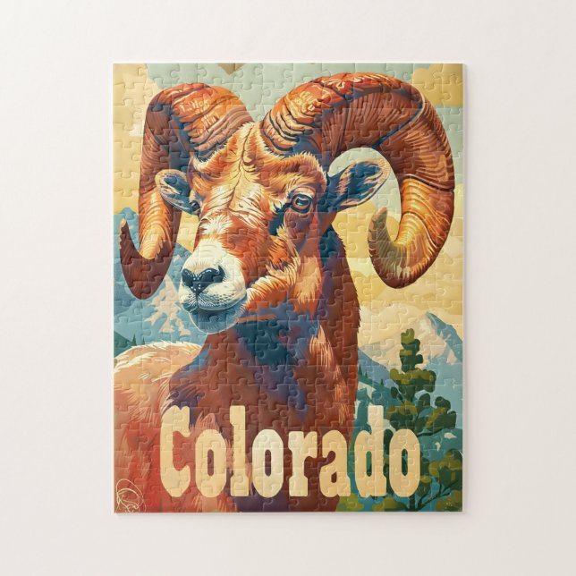 Colorado Bighorn får Pussel (Vertikal)