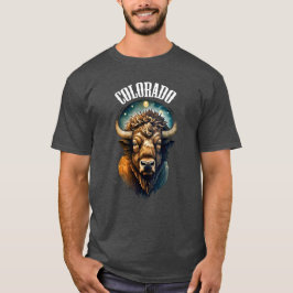 Colorado Bison Natur Fan Vintage Stat Stolt CO T Shirt