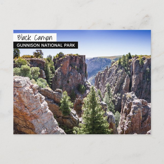 Colorado Black Canyon Vykort (Framsida)