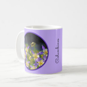 Colorado Blue Columbine Painting - Original Art Kaffemugg