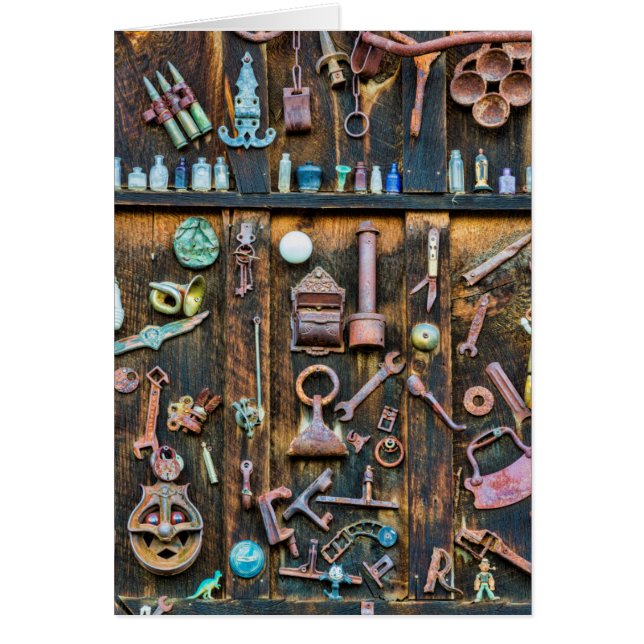 Colorado, brottad Butte. Antikroppning Hälsningskort (Framsidan)