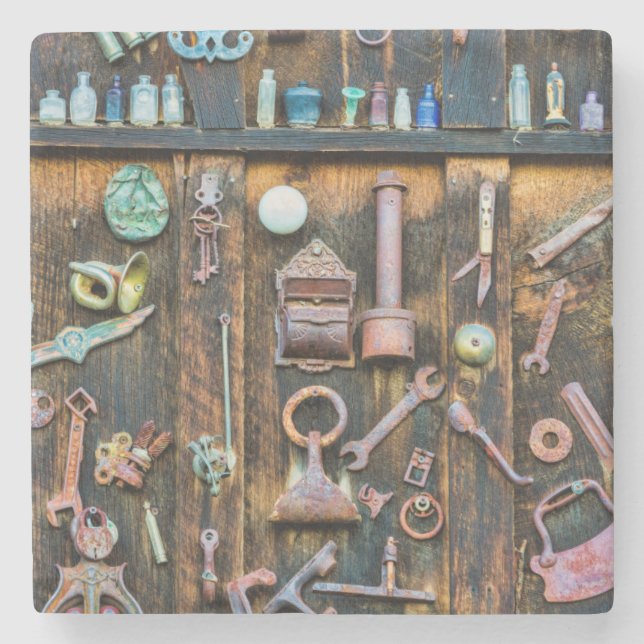 Colorado, brottad Butte. Antikroppning Stenunderlägg (Framsidan)