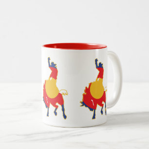 Colorado Buckig Bronco Cowboy Två-Tonad Mugg