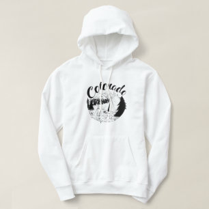 Colorado Camping Bläck Teckning Hoodie