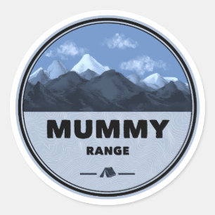 Colorado Camping Mummy Mountain Range Runt Klistermärke