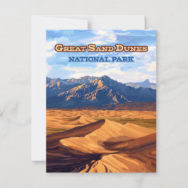 Colorado Card för nationalparken Underbar Sand Dun