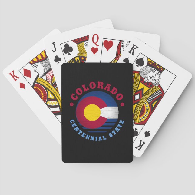 COLORADO CENTENNIAL STATFLAGG CASINOKORT (Baksidan)