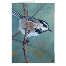 Colorado Chickadee Greeting Card Hälsningskort