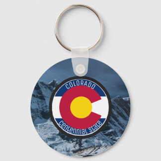Colorado Circular Flagga Nyckelring