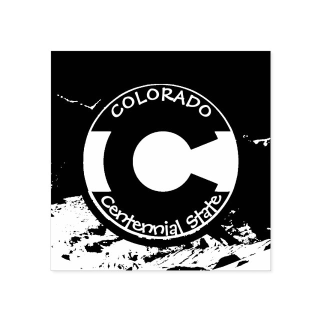Colorado Circular Flagga Stämpel (Tryck)