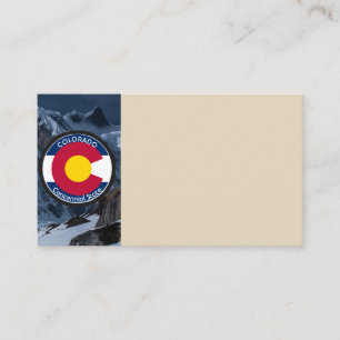 Colorado Circular Flagga Visitkort