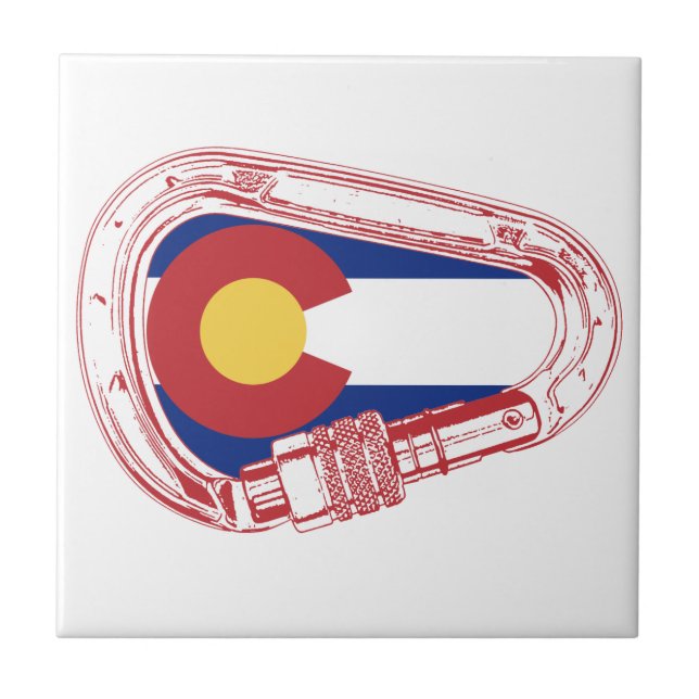 Colorado Climate Carabiner Kakelplatta (Framsidan)