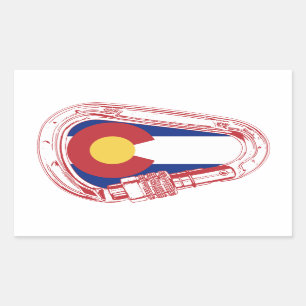Colorado Climate Carabiner Rektangulärt Klistermärke