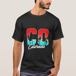 Colorado Co Palmträdstaten T Shirt