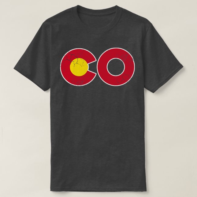 Colorado CO Statlig flagga T Shirt (Design framsida)
